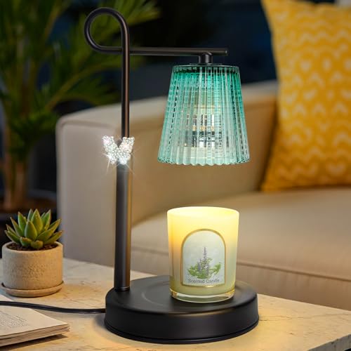 IvvaHholao Candle Warmer Lamp with Timer Dimmer, Adjustable Height Wax Warmer Lamp for Jar Candle, Wax Melter House Warmin...