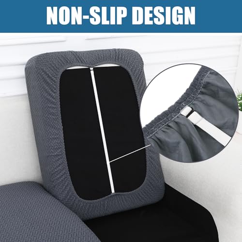 Smiry Waterproof Couch Cushion Covers for Sofa, Stretch Jacquard Seat Cushion Covers Washable, Sectional Sofa Slipcover El...