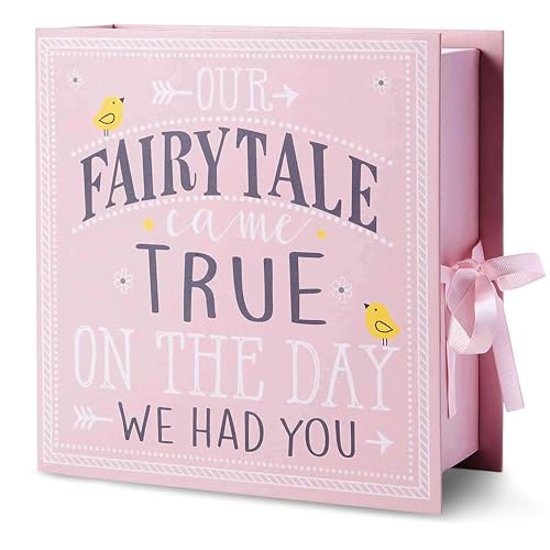VOTUM Baby Keepsake Box for Treasured Memories, Fairytale - Lightweight, Handcrafted Boxes with 9 Labeled Compartments for...