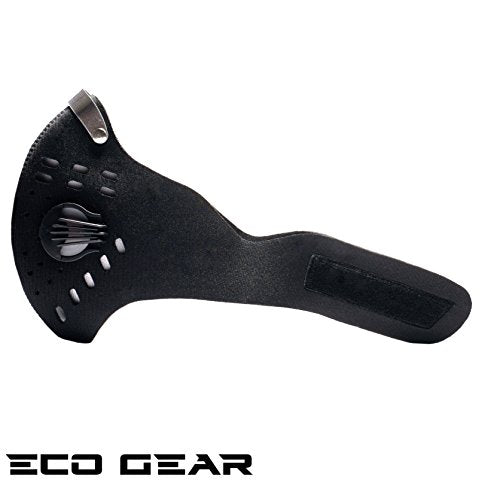 ECO-GEAR Anti Pollution Face Mask with Military Grade Protection | Anti Smoke, Exhaust Gas, Dust & Pollen