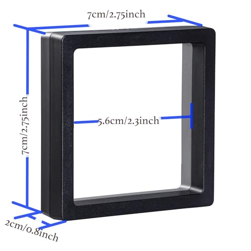 DZDXDZSW 10 Pack Jewelry Gift Boxes 2.75 x 2.75 x 0.78 Inch Transparent Jewelry Box,Small Gift Boxes for Jewelry Earrings ...