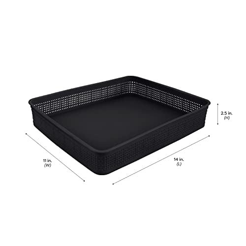 Simplify 10 Piece Organizing Set | Multiple Size Bins | Multipurpose | Office | Desk | Dorm | Bathroom | Storage Basket | ...