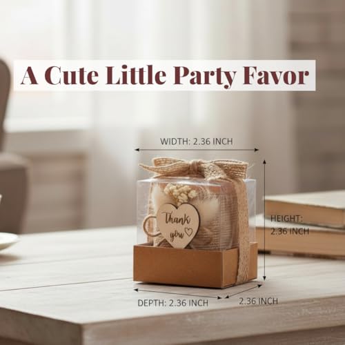 Candle Party Gifts Set 20 Pack Candle Holders for Guests Wedding, Baby Shower, Birthday, Thanksgiving, Adult Party Decorat...