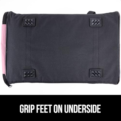 GORILLA GRIP Cat Carrier Travel Bag Up to 15 Lbs, Soft Collapsible Small Dog Carriers, Top and Side Entry Breathable Mesh,...