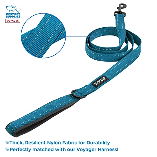 Best Pet Supplies Voyager Step-in Lock Pet Harness w Reflective Pet Leash Combo Set with Neoprene Handle 5ft - Supports Sm...