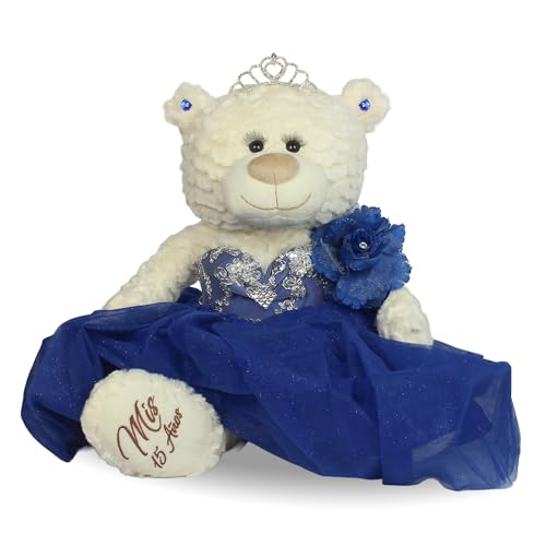 Kinnex Collections by Amanda Large 20” Quinceañera Teddy Bear Centerpiece – Elegant Dress, Oversized Keepsake Gift for 15 ...