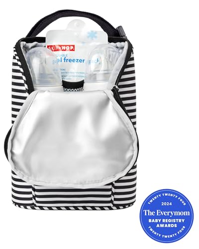 Skip Hop Baby Breastmilk Cooler Insulated Bottle Bag, Grab & Go, Chevron