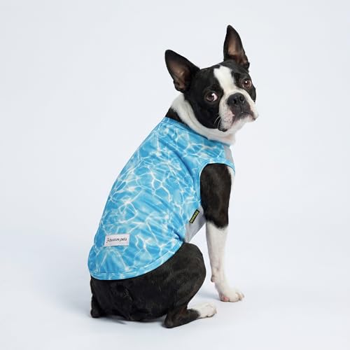 Fitwarm 2 Pack Marine UPF 50+ UV Sun Protection Dog Shirt, Lightweight Cooling Vest, Quick Dry Summer Clothes for Small Do...