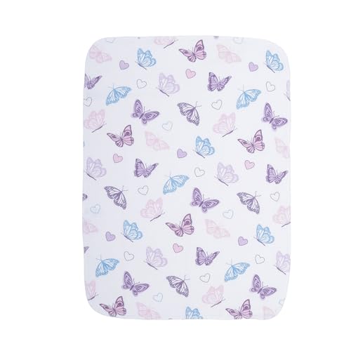 EVERYDAY KIDS 12 Pack Burp Cloths for Baby Girl; Newborn Essential with - Large Absorbent Cotton Flannel Purple/Pink Burpi...