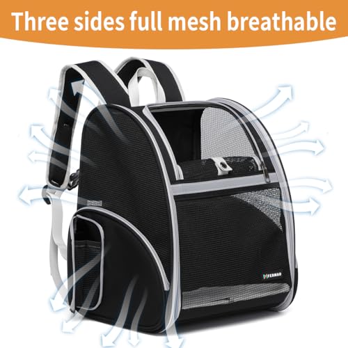 Cat Backpack Carrier for Small Dogs and Medium cat Puppy Kitten Bunny Pet Carrier Backpack Collapsible with Fully Ventilat...
