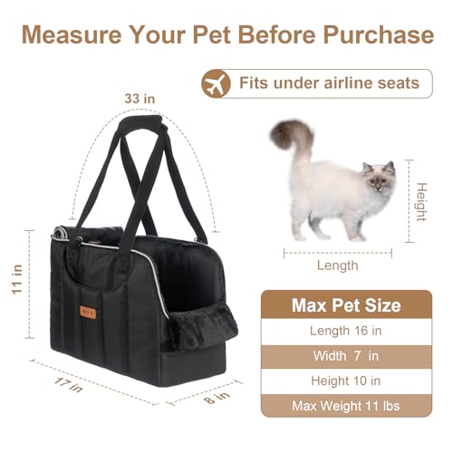 Dog Purse Carrier for Small Dogs Cats Rabbits Up to 13lbs, Lightweight Pet Sling Carriers with Crossbody Strap, Portable P...