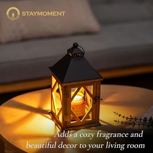Staymoment Candle Warmer Lamp with Timer: Farmhouse Candle Warmer Lantern Scented Wax Candle Burner Dimmable Vintage Home ...