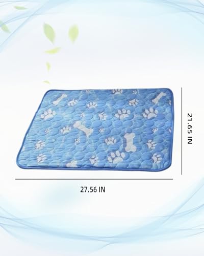Neuqiho Dog Cooling Mat, 28x22in Pressure Activated Cooling Pad for Small Dogs & Cats, Durable Scratch-Resistant Pet Chill...