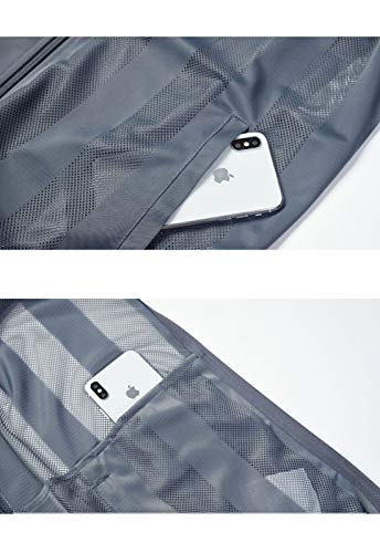Flygo Men's Summer Casual Lightweight Breathable Mesh Cycling Travel Zip Vest