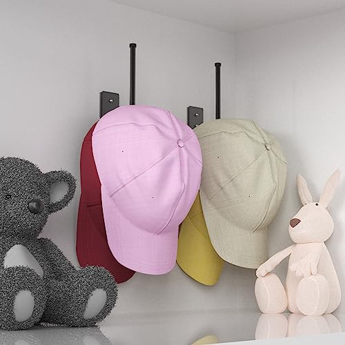 Durmmur 2 Pack Hat Racks for Baseball Caps, Stainless Steel Hat Organizer for Baseball Cap, Hat Holder Storage Organizer, ...