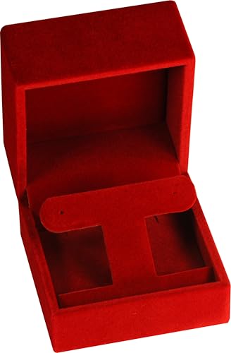 T Style Velvet Earring Gift Box for Dangling, Hoop and Leverback Earrings Luxury Velvet Material Multiple Use Necklace Ear...