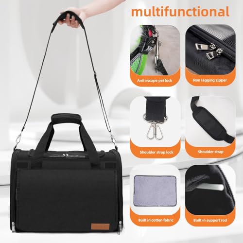 TWDEPART Cat Carrier Backpack - Multifunctional, Firm & Foldable with Roll-Up Shade, Breathable Design Includes Collapsibl...