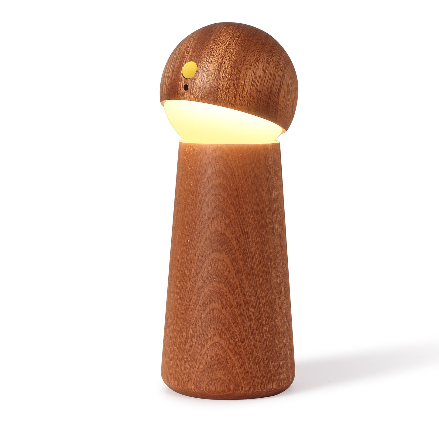 Voice-activated Sensor Light Solid Wood Intelligent Charging Small Night Lamp