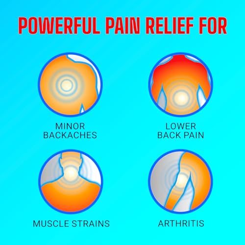 Icy Hot Original Pain Relief Patch, XL Size Comfortable Fabric Patches with Menthol 5%, Ice and Heat Contrast Therapy for ...