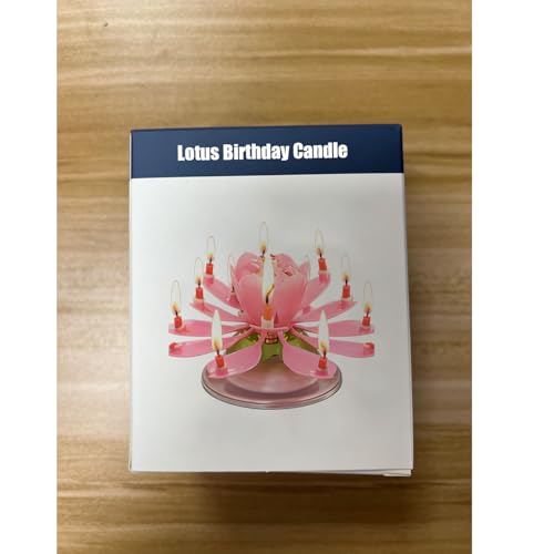 Lotus Flower Musical Birthday Candle