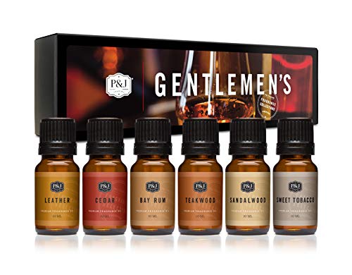 P&J Trading Fragrance Oils for Diffusers for Home Gentlemen's Set Fragrance Scents for Candle Making - Soap Making Supplie...