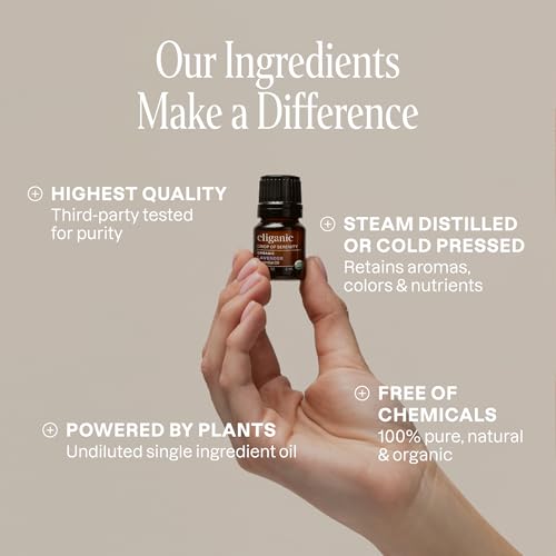 Cliganic Organic Aromatherapy Essential Oils Gift Set (Top 8 - The Iconics), 100% Pure - Peppermint, Lavender, Eucalyptus,...