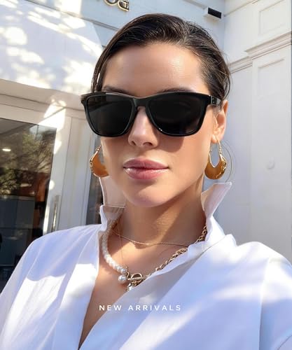 KALIYADI Womens-Sunglasses Polarized Sunglasses Womens: Retro Trendy Sun Glasses with UV400 Protection for Travel Driving