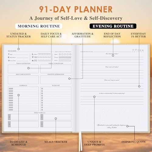 Lanpn Self Care Journal for Women, Self Love Guided Journals with Prompts, Daily Reflection Wellness & Gratitude Planner, ...