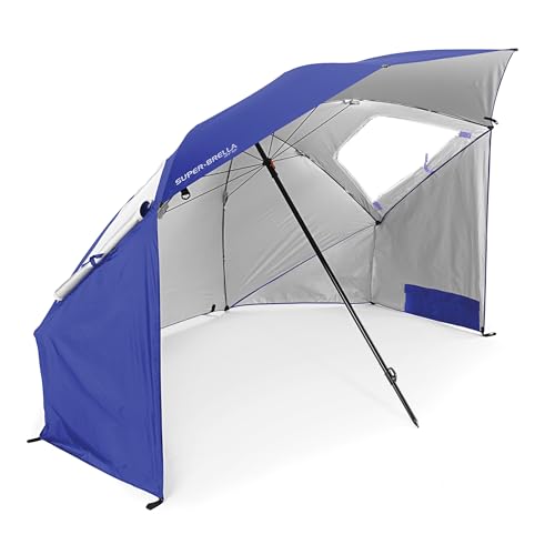 Sport-Brella Super-Brella SPF 50+ Sun and Rain Canopy Umbrella for Camping, Beach and Sports Events