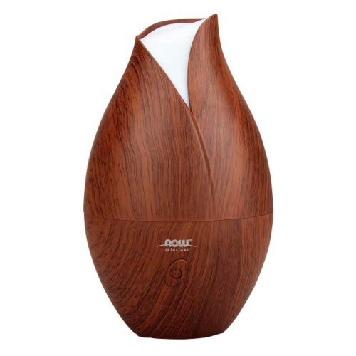 NOW Foods Essential Oils, Ultrasonic Faux Wood Aromatherapy Oil Diffuser, Contemporary Design, Extremely Quiet Heat Free, ...