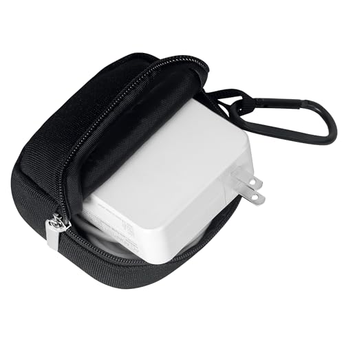 TUBGIIKS 2-Piece Mini Pouch with Carabiner Clip, Unisex Small Organizer Case for Electronics, Makeup, and Accessories (Black)