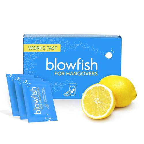 Blowfish for Hangovers - Fast Hangover Relief in 15 Minutes | FDA-Recognized Formulation | Headache Relief, Energy, and Hy...