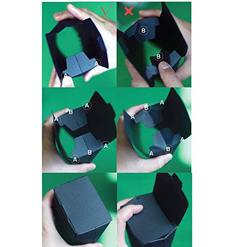 SHHS 9 PCS Thank You Gift Wrap Boxes Packing Bags(9black), Minimalist Gift Boxes Easter, Decorative Presents Box Bundle fo...