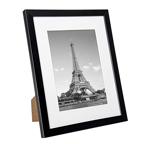 upsimples 8.5x11 Picture Frame Set of 10, Display Pictures 6x8 with Mat or 8.5x11 Without, Multi Photo Frames Collage for ...