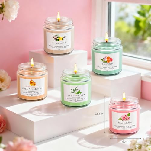 9 Pack Candles Gift for Women Aromatherapy Candles for Home Scented 36 oz 300 Hour Long Lasting Candles Gifts Set, Mothers...