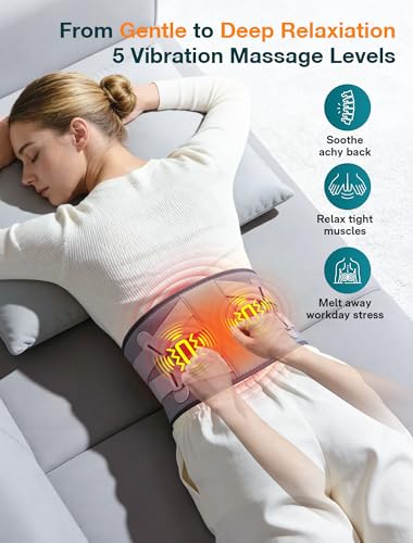ALLJOY 67" Cordless Heating Pad for Back Pain Relief FSA Eligible HSA, Mothers Day Gifts for Women Mom Men Dad, Portable L...