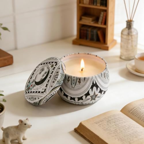 Candle Set for Women Gift, Scented Candles, 6 Pack Large Natural Soy Wax Candles in Tins, Stress Relief Gifts for Women, A...