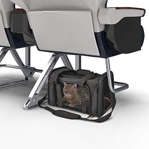 Henkelion Cat Carriers Dog Carrier Pet Carrier for Small / Medium Cats Dogs Puppies (Up To 15lbs), TSA Airline Approved Sm...