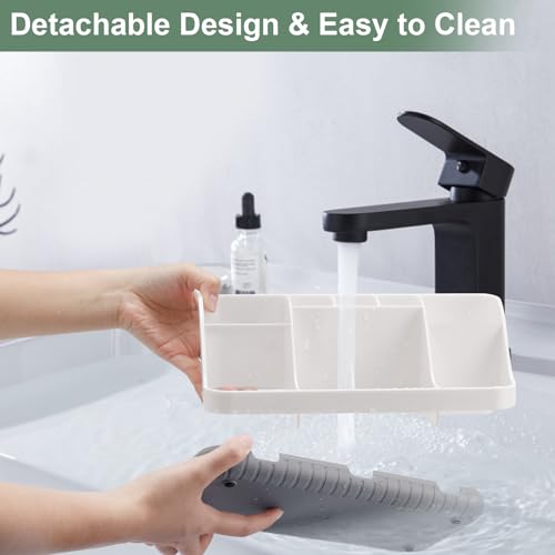 GFWARE Toothbrush Holders for Bathrooms Countertop Organizer - Kids Electric Toothbrush and Toothpaste Holder Detachable 7...