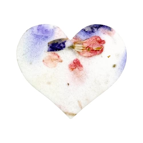 Seed Bloom 50pcs Small Pink & Purple Heart Seed Paper – Writable & Plantable Wildflower, Mom's Gift for Mother’s Day, Use ...