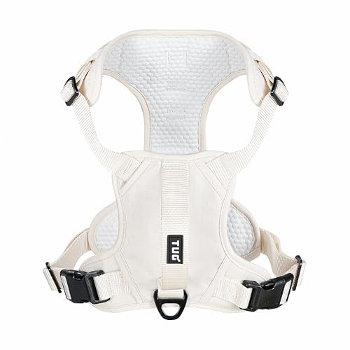 TUG Dog Harness with 2 Leash Connection Points | Adjustable, Padded, Lightweight | Handle on Back | No-Pull Front Clip (Sm...
