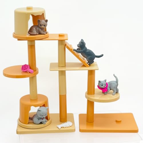 60PCS Realistic Cat & Dog Figures Playset - Educational Pet Pretend Play Toys for Kids Ages 3+, Role Play Kit with Animal ...