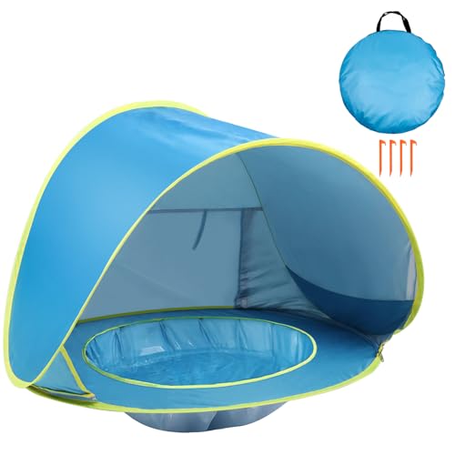 Baby Beach Tent Pop Up Beach Tents Baby Tent for Beach, Portable Shade Pool UV Protection Sun Shelter for Infant
