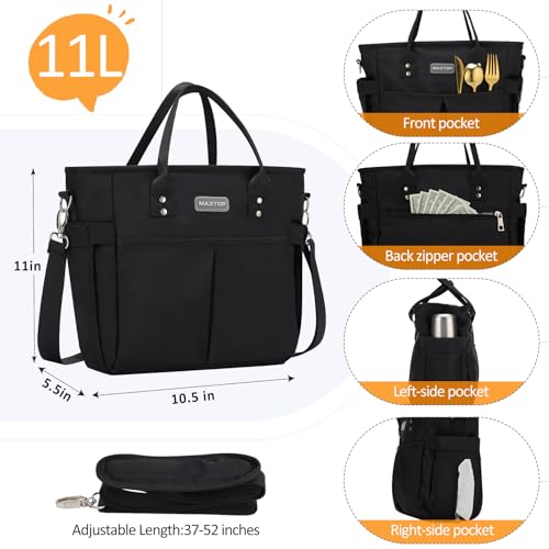 MAXTOP Lunch Bag Women for Work Insulated Thermal Lunch Box for Men with Wide-Open Pocket Reusable Leakproof Cooler Bags w...