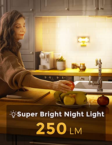 L LOHAS LED Bright Night Light, Night Lights Plug into Wall, 0-250LM LED Night Light, Dusk to Dawn Sensor, 2W Dimmable Nig...