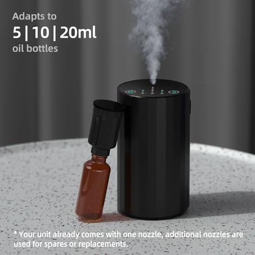Waterless Essential Oil Diffuser Aromatherapy Scent Diffusers for Home Large Room, Bedroom, Car, Office, Desk, Battery Ope...