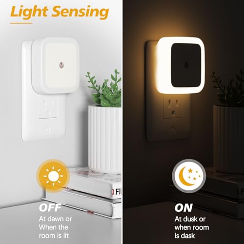 Sujeet Night Light, Night Lights Plug into Wall 4-Pack, Nightlight Plug in Night Lights, Dusk to Dawn Night Lamp Led Night...