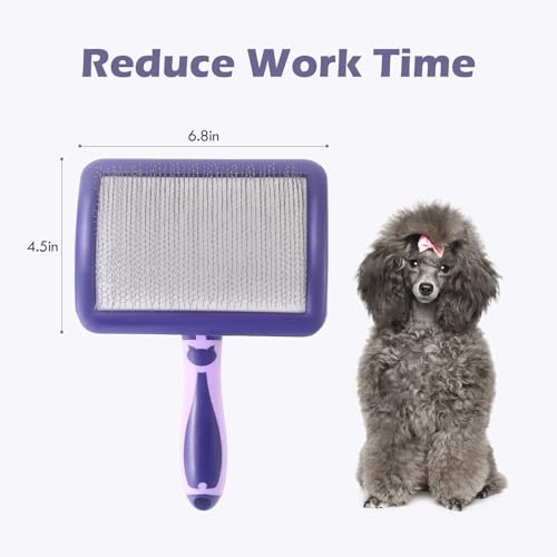 Dog Brush for Poodles,Grooming Brush for Dematting, and Detangle,Dog Brush for Poodles,German Shepherd Hair,Pitbulls,Yorki...