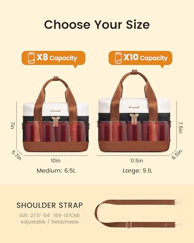LOVEVOOK Insulated Lunch Box for Women Men, Reusable Lunch Bag with Large Capacity, Leakproof Cooler Lunch Tote for Work, ...