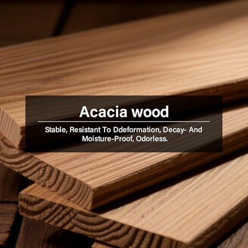Soziprix 5th Anniversary Wedding Gifts for Wife, Husband – Handmade Acacia Wood Jewelry Tray, the Best Gift to Celebrate F...